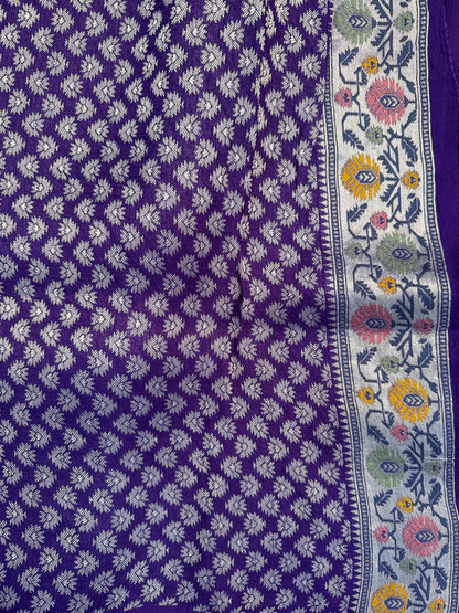 Moonga Tussar Paithani