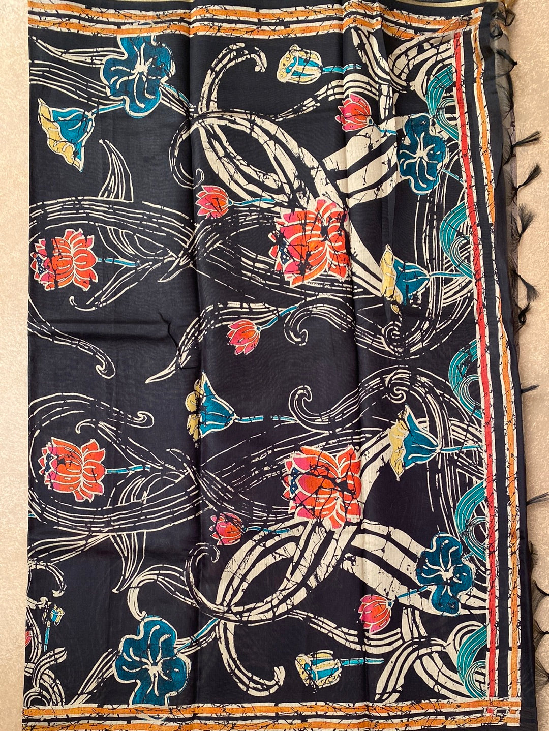 Mul Mul Silk Batik Print