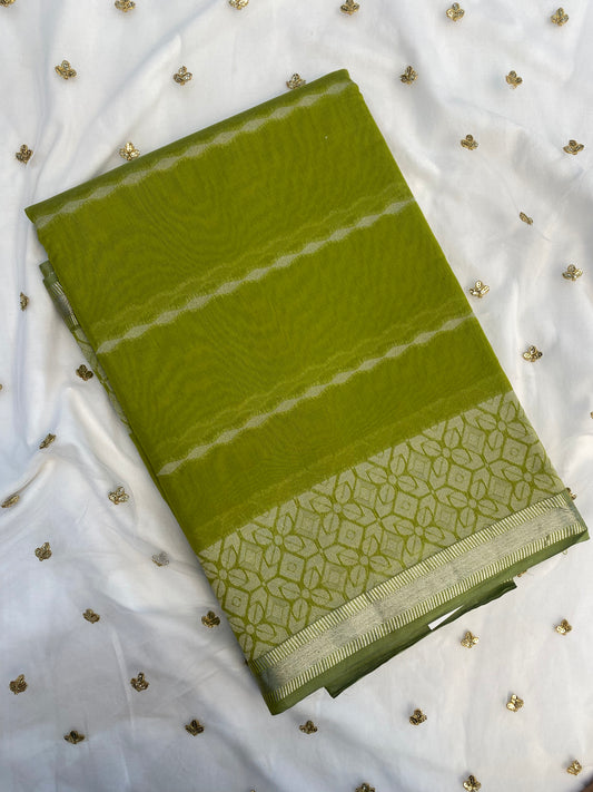 Silk Cotton Zari Border